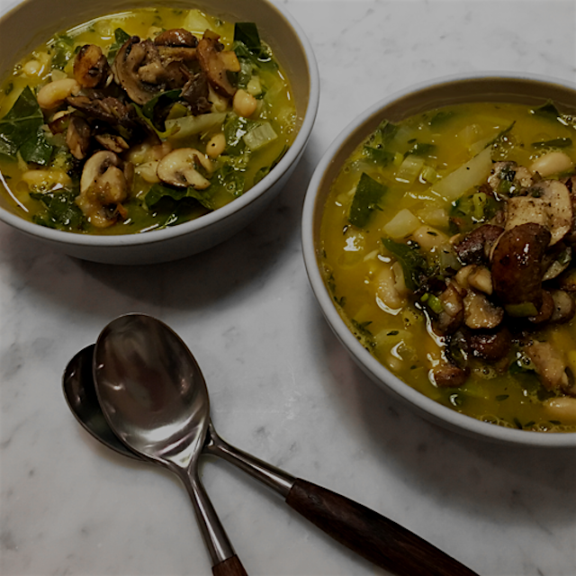 My recipe for Fennel White Bean Soup with Mushrooms is on my blog. #recipe 