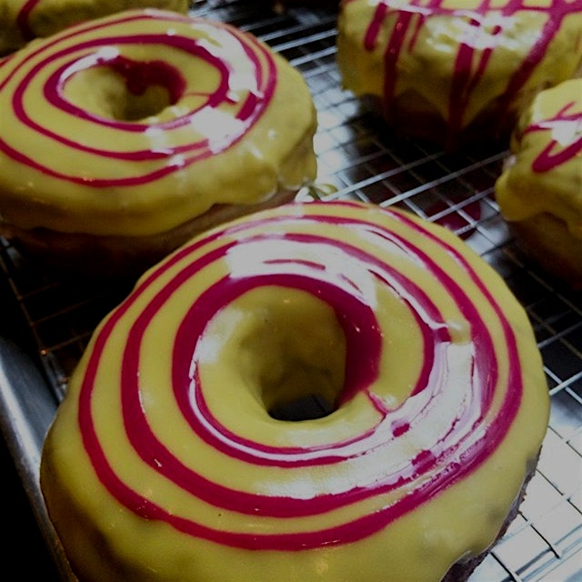 We gave the Doughnut Project beets from our CSA and they made these beautiful beet ricotta doughn...