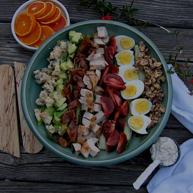 "The legend of the Cobb Salad involves a Hollywood chef who threw something together using leftov...