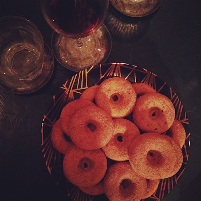 my friend molly's amazing pumpkin sugar donuts.