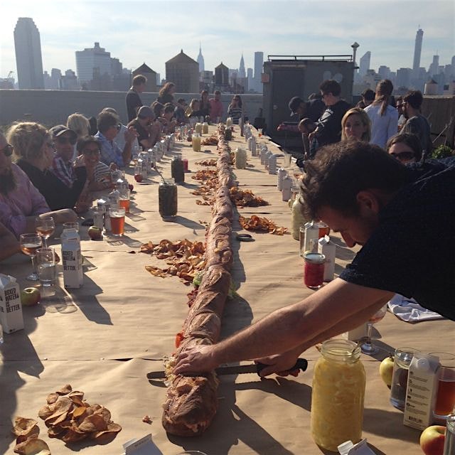 throwback to late september's butcher paper dinner on the brooklyn grange. m.wells makes one deli...