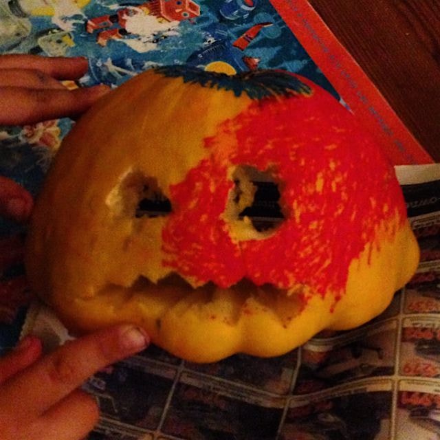 Patty pan o lantern
