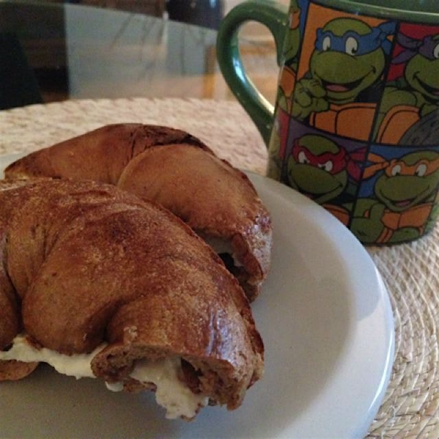 Rainy morning breakfast of champions. 