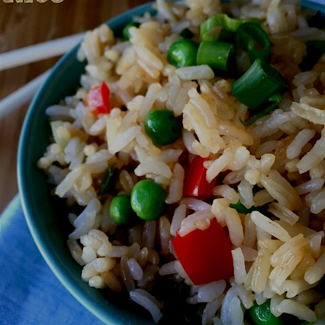 "A simple, yet delicious vegetable fried rice perfect for an easy weeknight meal..." #FoodRevolution