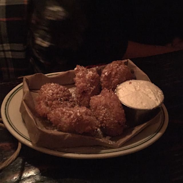 Fried Oreos in NYC at Jacob's Pickles. Hopefully Foodstand doesn't implode. 