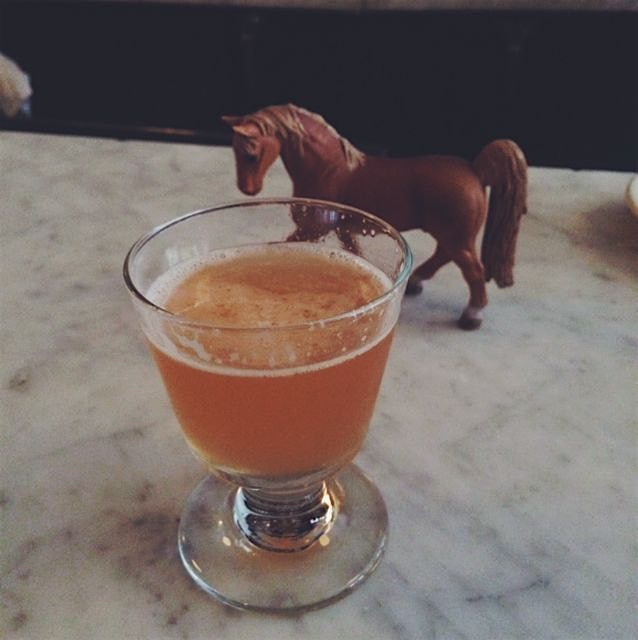 Sour, Tequila, Mezcal, lemon, bitters, honey — Ft Greene, Romans #prestigious #horsesound #blessed 