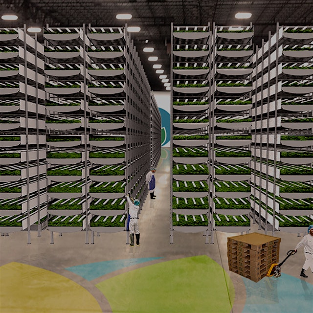 "AeroFarms is on track to produce 2 million pounds of food per year in its 70,000-square-foot fac...