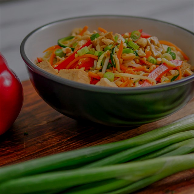 Thai food lends itself well to meatless meals, but who wants to eat a hot dish at the peak of sum...