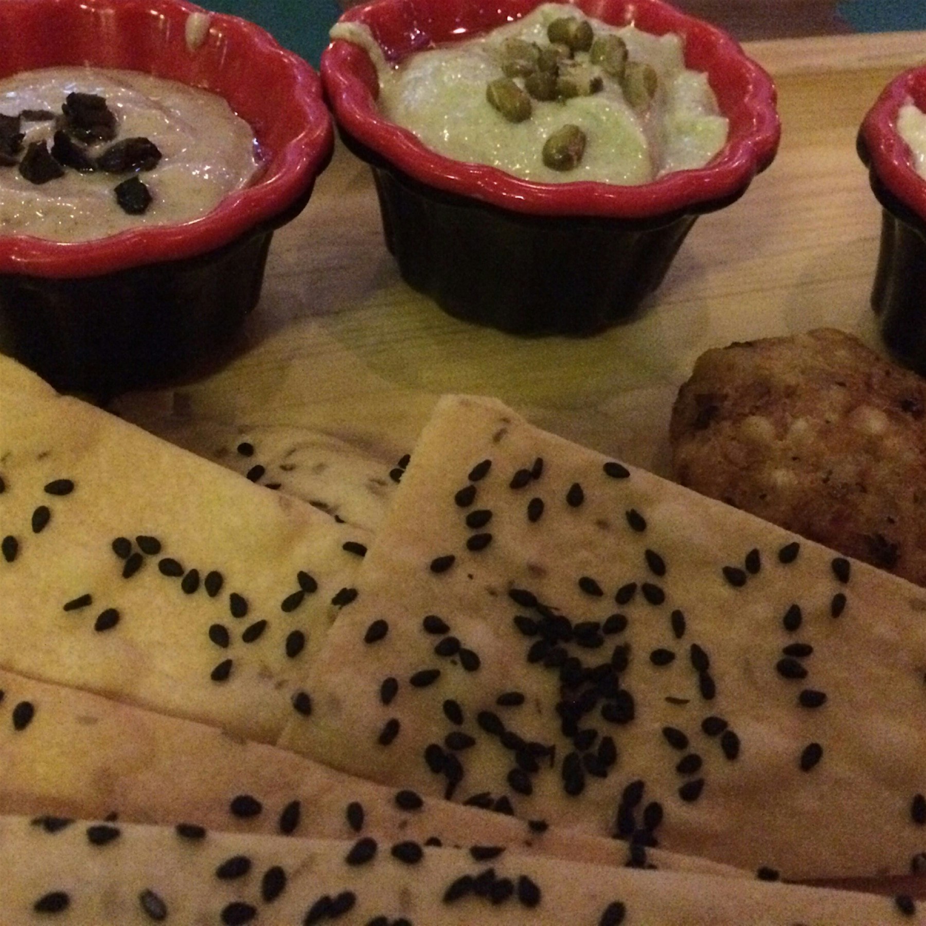 Made it a point not to rush through one of my all time favourites , hummus! All 3 of them !!