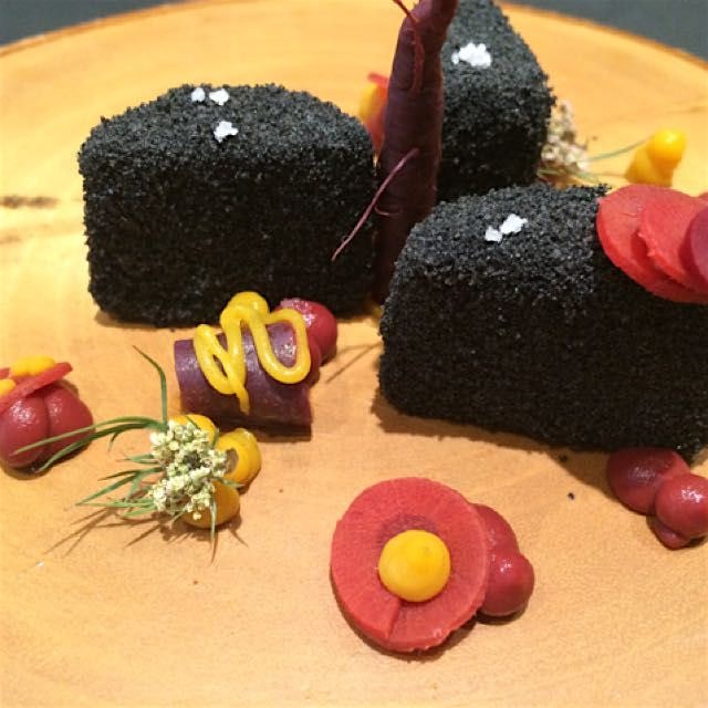 Foie gras at Restaurant A.T. In Paris. 