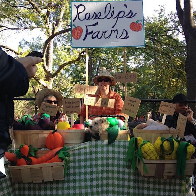 Tompkins Park Halloween dog parade.