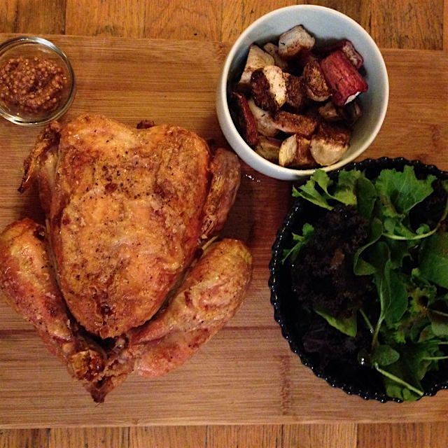 #simplesupper
Chicken, mustard greens, turnips