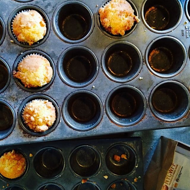 These pumpkin corn muffins were clearly a hit. #lategram at the #nycwff brunch 