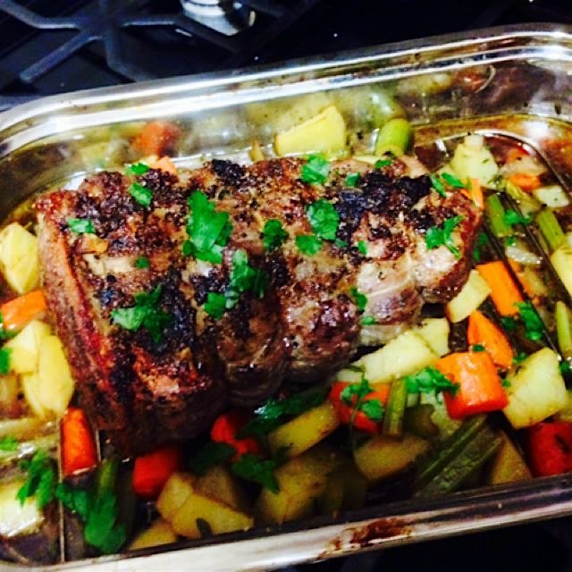 Last night's dinner was grass-fed, organic roast beef with farm stand root vegetables and it was ...