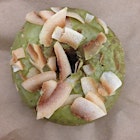 Basil Coconut Donut from @veganlunchtruck