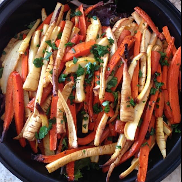 "Roasted Parsnip & Carrot Julienne" These "fries" were definitely more delicious than those from ...