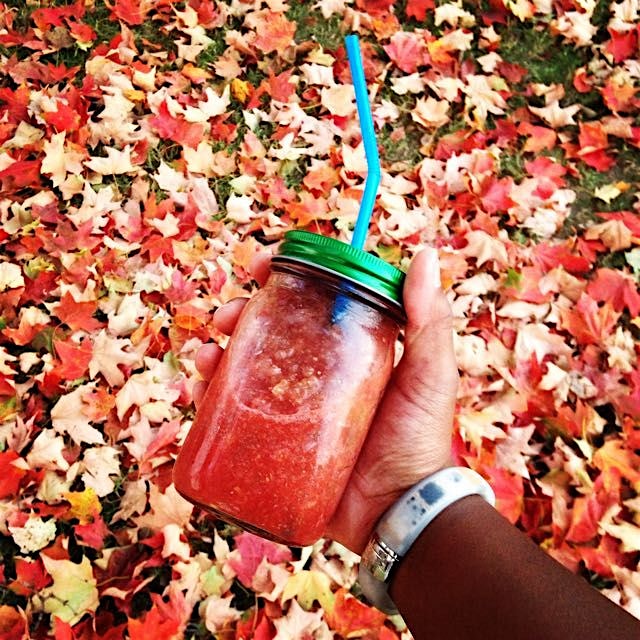 Perfect start to my day! Made the night before perfect on the go!