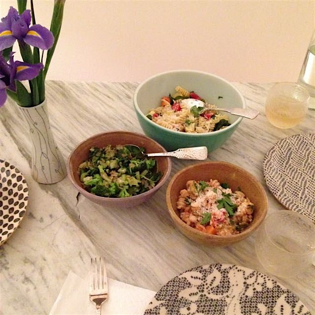 Thursday nite leftovers all over 