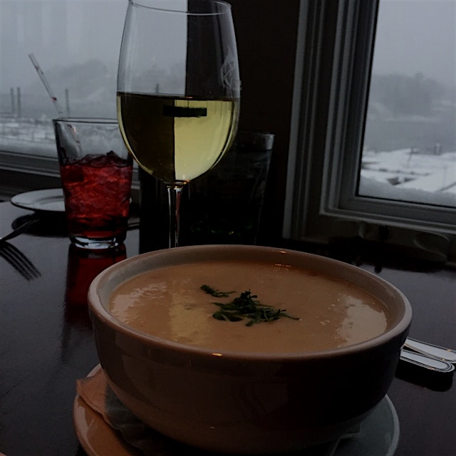 It is still a thrill to eat NE clam chowder IN New England. Today was especially beautiful becaus...