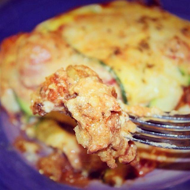 No noodle eggplant Parmesan zucchini lasagna 