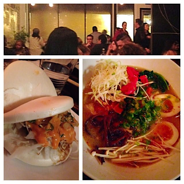 When the windows fog up, you know it's time for #Ramen! #VegetarianRamen & #ShrimpTempuraBuns. Pe...