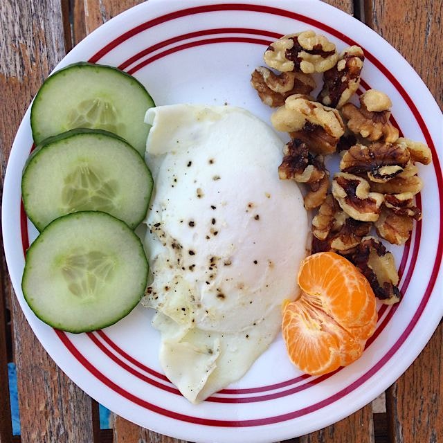 Pre-basketball snack for Javan and I! Clean food makes you feel good! 