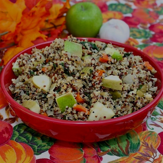 Vegetable Quinoa Stiffing. 🍁🍁❤️🍂🍂 Gluten and dairy free, vegan. Click on www.GreatFoodLifestyle.c...