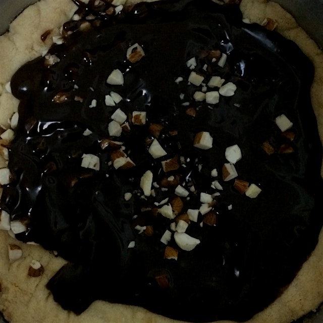 No Sugar Challenge (Level 5 Day15) Baked  a shortbread & homemade Nutella ganache pudding and ate...