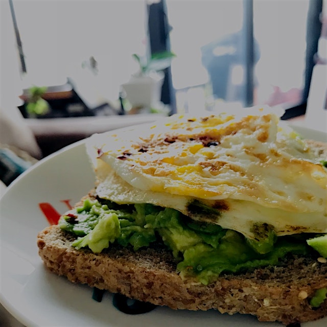 Sprouted grain bread, avocado, scrambled egg

Day 1/14: Avoid Sugar at Breakfast Level III