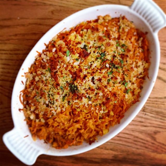 Sweet potato gratin! With an extra dash of cardamom