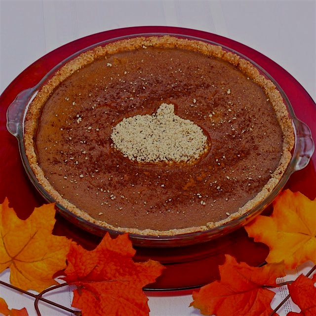 Here's another shot of the Honey'd Paleo Pumpkin Pie from yesterday. Find it at the link in my bi...