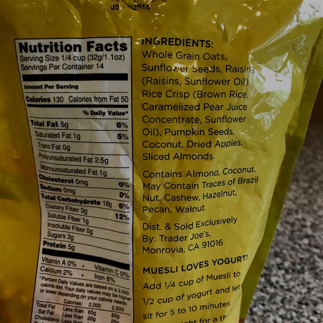 It says 3 grams of sugar, but I don’t see sugar in the ingredients unless it’s disguised as somet...