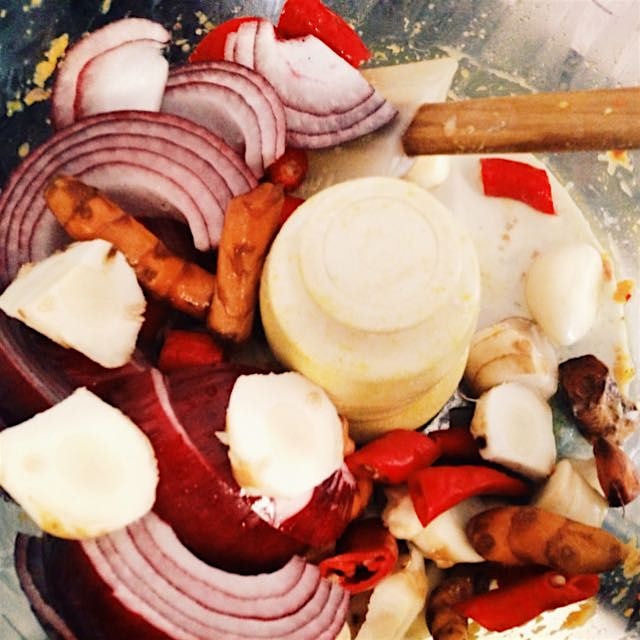 Prepping the marinade for some wicked good Chicken Satay for tomorrow night's AMK Supper Club eve...