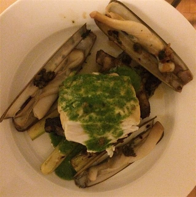 significant others who cook are somehow more significant. fresh local Maryland rockfish & razor c...