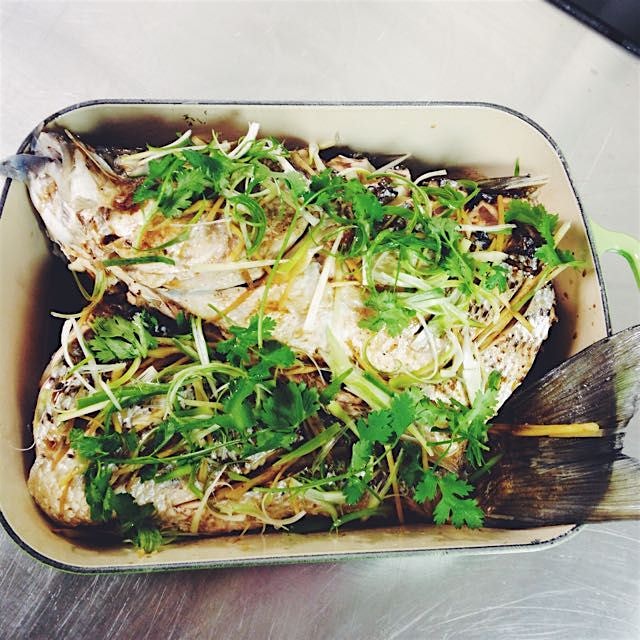 This 29" striped bass was pulled from Lower New York Bay yesterday! It's so huge I had to halve i...