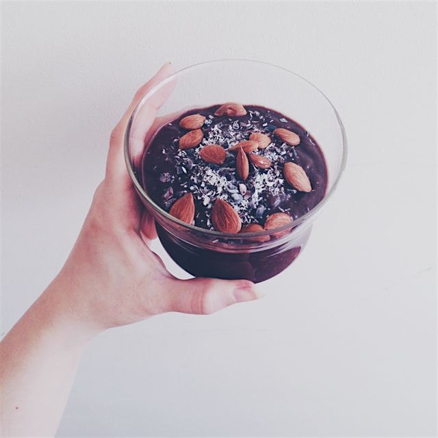 Raw vegan choco pudding