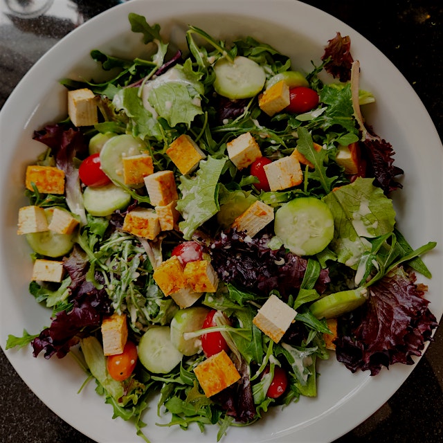 Just lettuce and raw veggies aren't enough for a meal. To add that satiety factor to your salad, ...