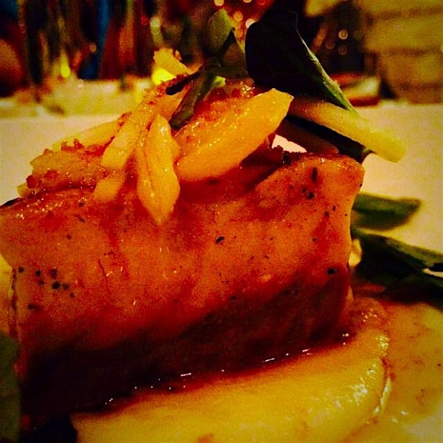 Course 3 - sturgeon with turnip purée 