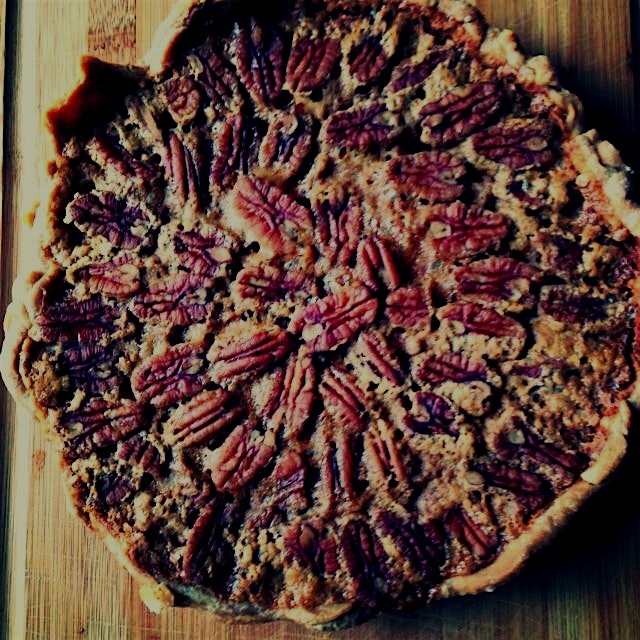 The end result! No corn syrup and it looks like the real thing. #pecanpie
