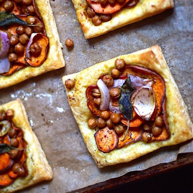 Vegan Sweet Potato & Sage Tarts - MeetTheShannons.com 