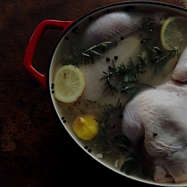 Brine your turkey (or chicken) for an unbelievably moist and flavorful bird! Recipe on Kitchen 12...