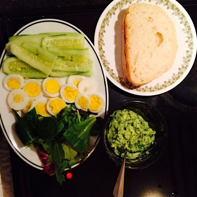 My parents are also dining light tonight... On their very typical Indian people plates ;)