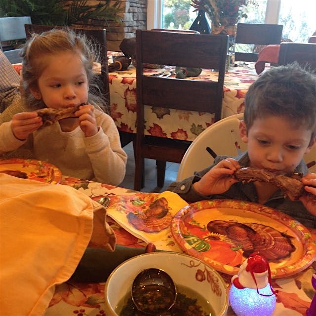 Giving thanks and throwing bows.