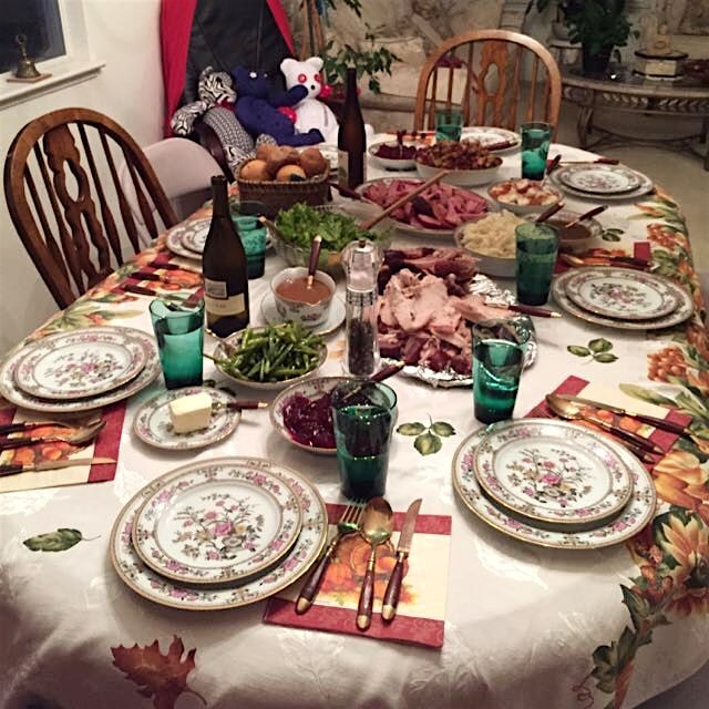 Happy thanksgiving!! The spread. So. Damn. Full. 

Back to work!