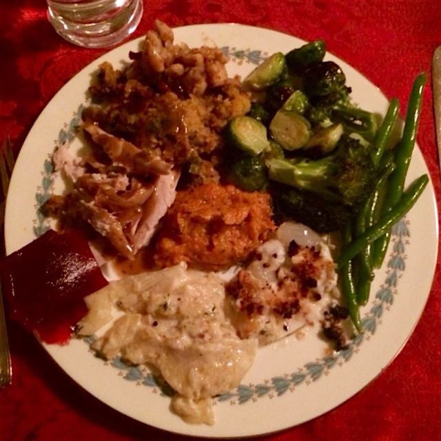 A Halle Thanksgiving plate.