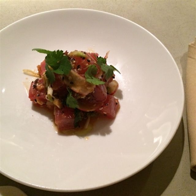 Tuna poke at Vernick, Philadelphia chef's counter