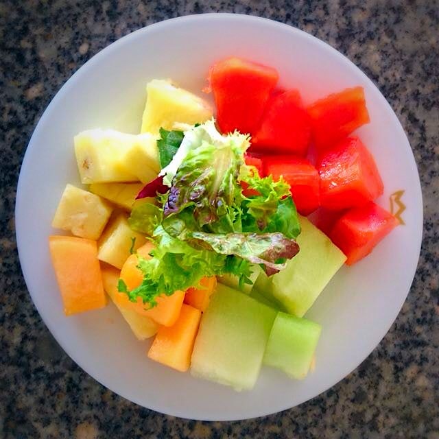 Fruit Salad at its finest! Breakfast in Cancun. #SimplicityIsKey #RIUPalaceLasAmericas