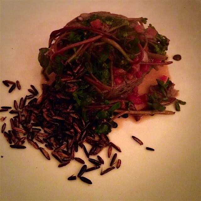 Fancy rice and beans at Hopscotch in Croton.