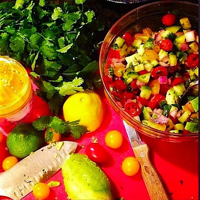 One of my favorite salads to make. Add some black beans if you like. Maybe some grilled flank ste...