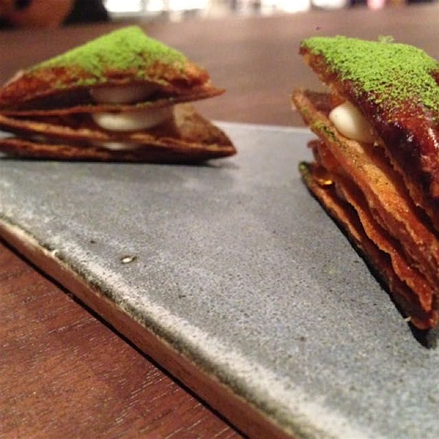 The millefeuille from Ko is so delicious and savory its the perfect way to kick off a tasting menu.